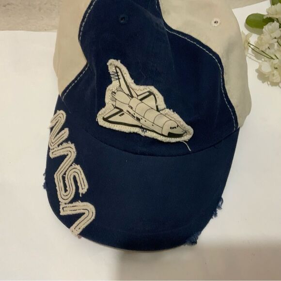 NASA Logo Space Cap Johnson Space Center Logo Adjustable Vtg Patch - Picture 7 of 7